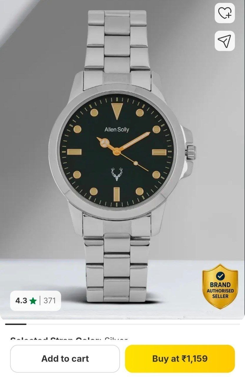 1 159allen Solly Analog Men Watch