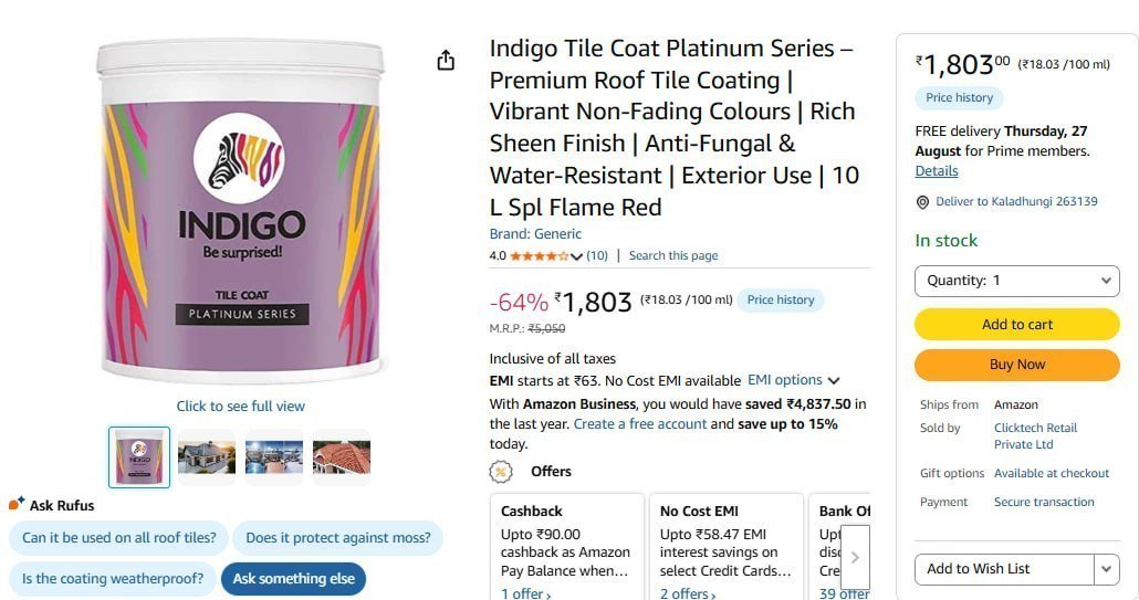 10 L Spl Flame Red