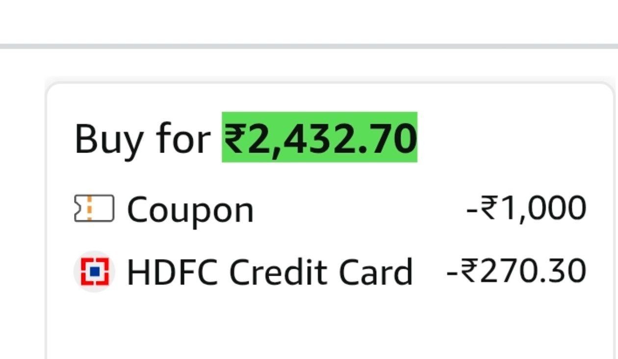 1000 Coupon270 With Hdfc Bank