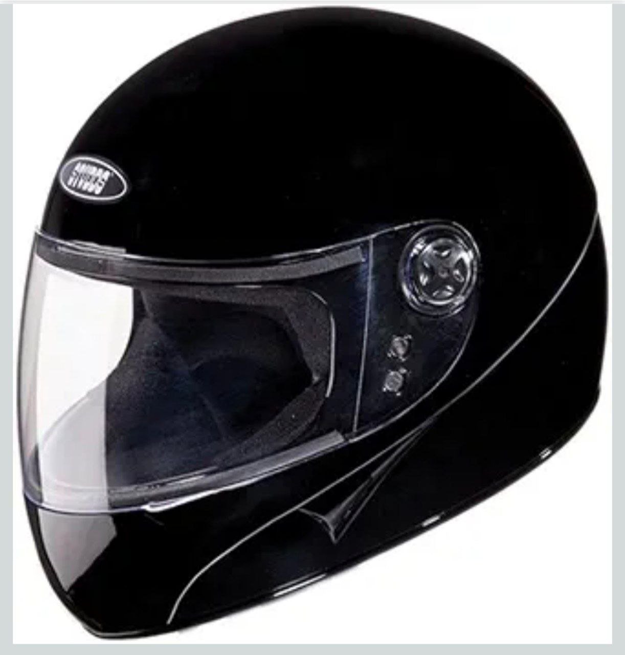 144studds Chrome Super Full Face Helmet (blac