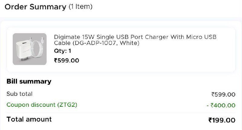 15w Fast Charging Adaptor Type-c Cable At 199 Zop 