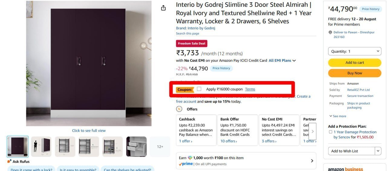 16000 Coupon1 750 With Hdfc Credit Cardmore
