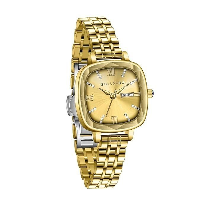 2457reg 2999giordano Elegant Square Rose Gold Watc