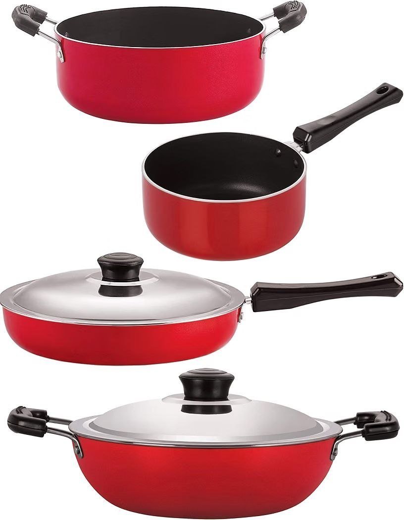 255nirlon Non-stick Aluminium 3 Layer Coated 4 Pie