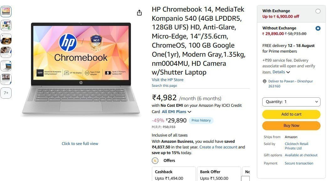 26390 3500 With Icici Cc