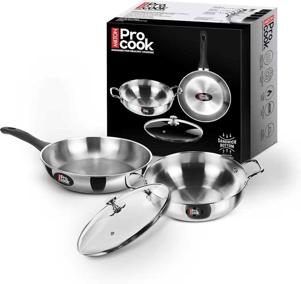 299milton Pro Cook Induction Cookware Gas Stove Fr