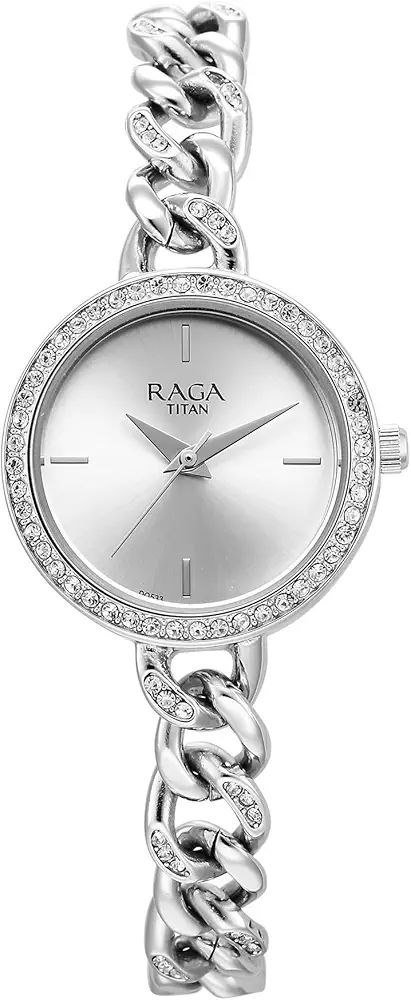 3 717titan Raga Showstopper Quartz Analog Silver D