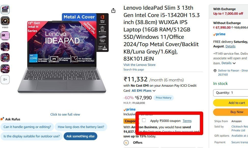 3 750 With Hdfc Credit Card