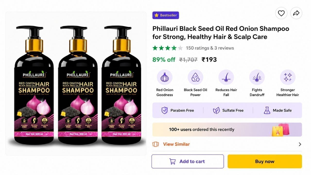 3 Set Onion Shampoo 193