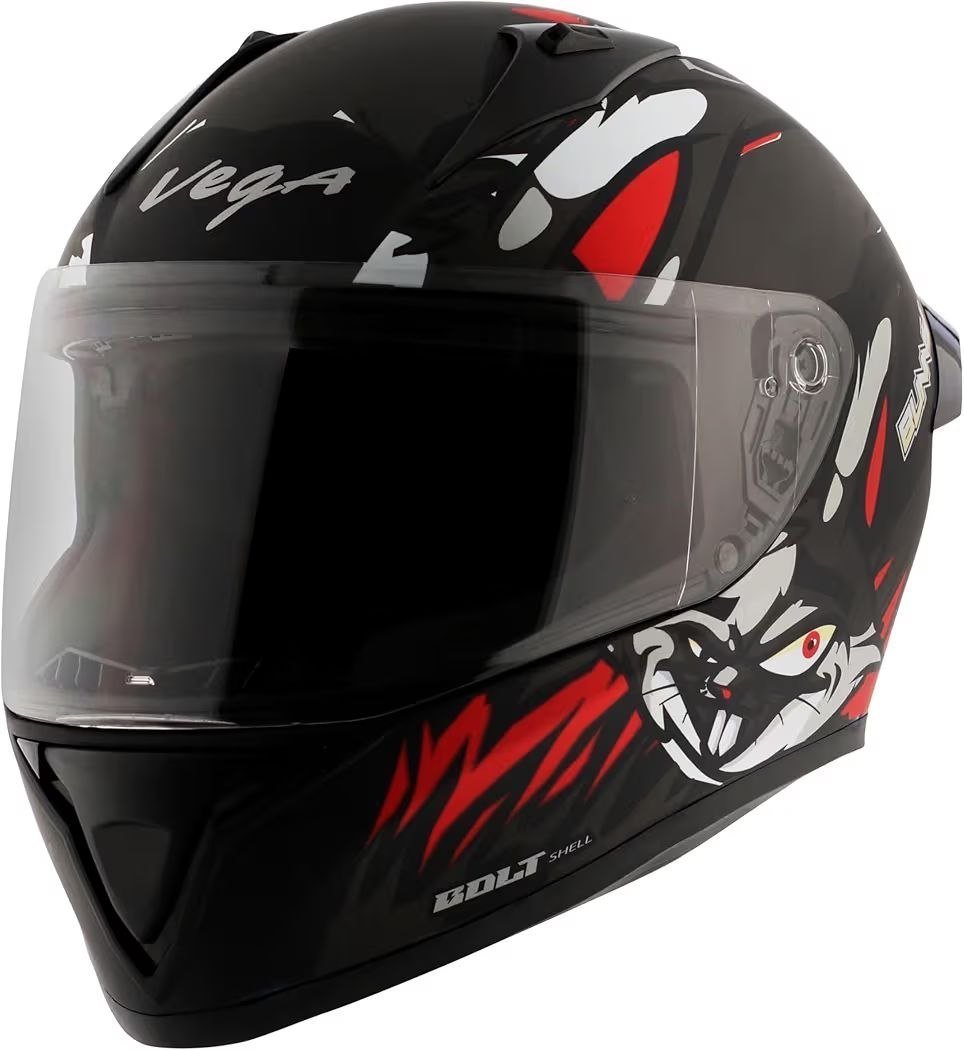 311vega Bolt Bunny Dull Black Red Helmet