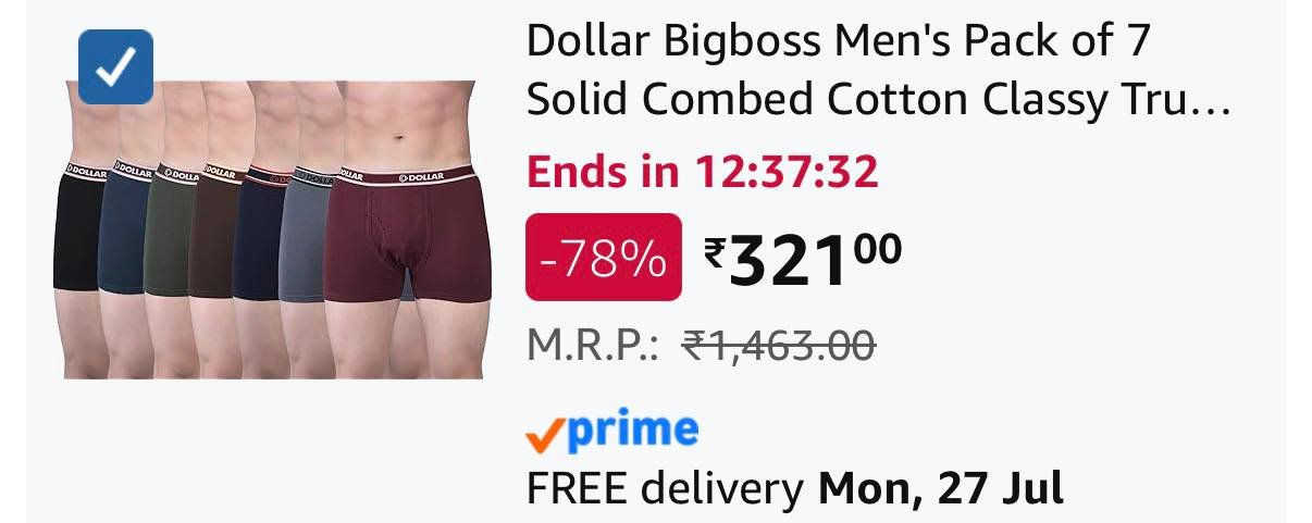 321 Pack Of 7