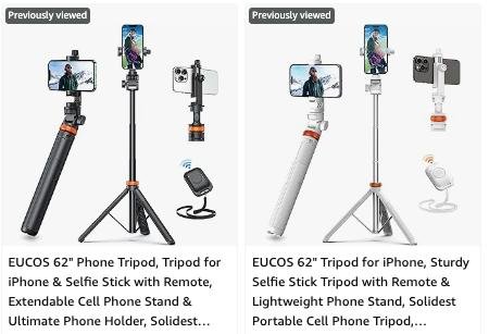 35 On Eucos Hands- Selfie Stick Tripod With Remote