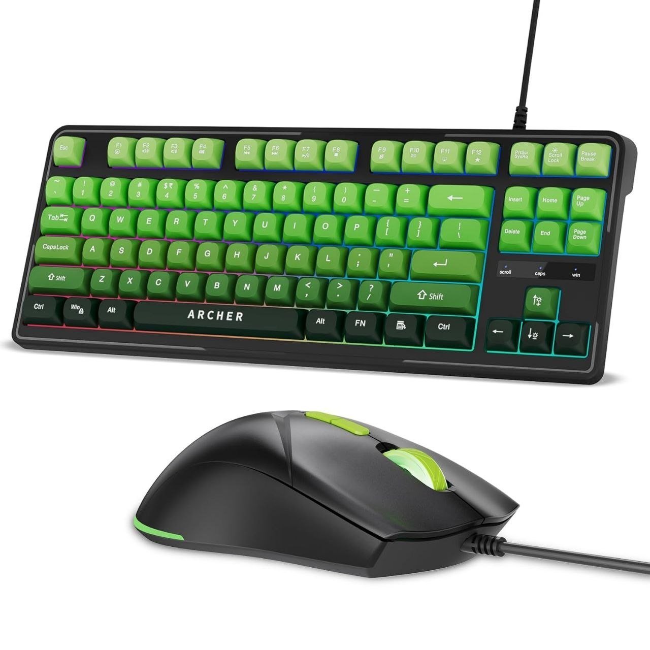 399archer Tech Lab Wired Gaming Keyboard And 