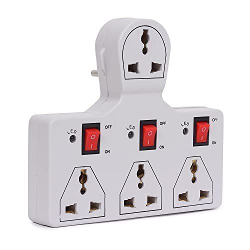 4 Universal Socket 3 Switch Multiplug Sockets Exte