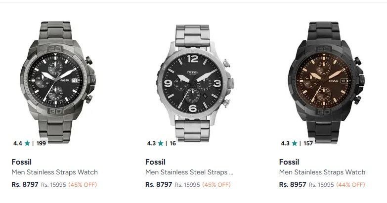 45 On Fossil Analog Watches