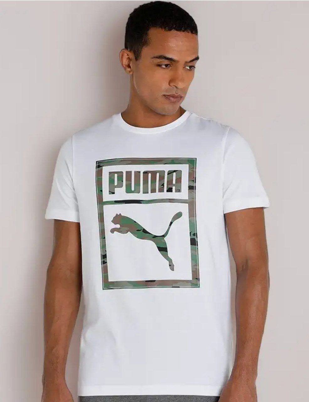 450puma Men S Cotton Printed Slim Fit T-shirt