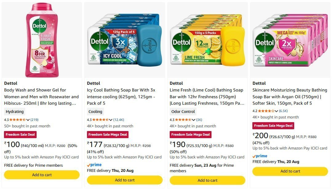 50 On Dettol Soaps Buy Max Qty