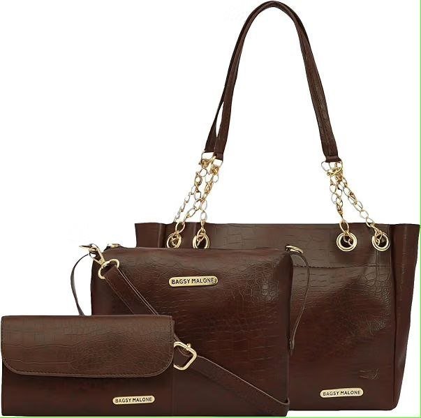 549bagsy Malone Vegan Leather Stylish Tote Ba