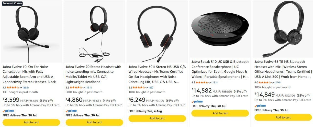 55 On Jabra Headphone Speakerphone Extra 250 Jabra