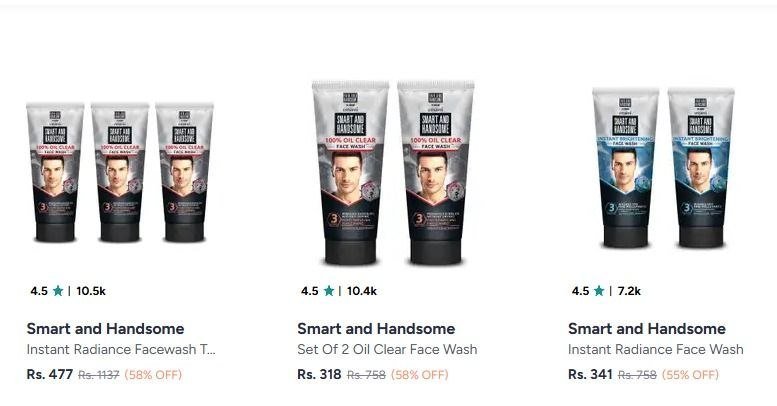 58 On Smart And Handsome Face Wash