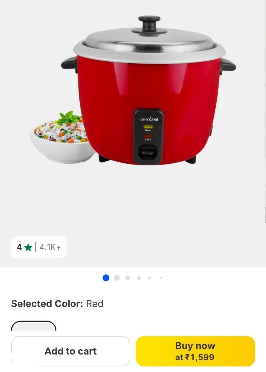 Greenchef Electric Rice Cooker offer on Deals Heaven