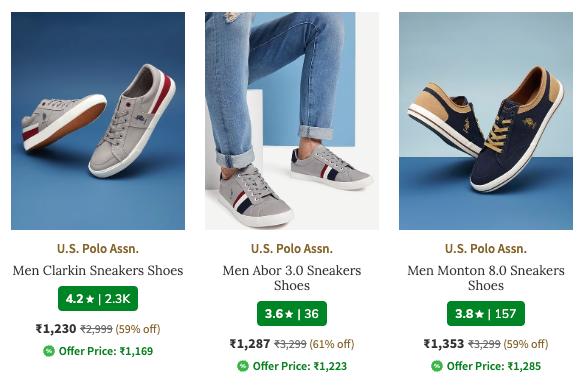 61 On U S Polo Assn Men S Sneakers