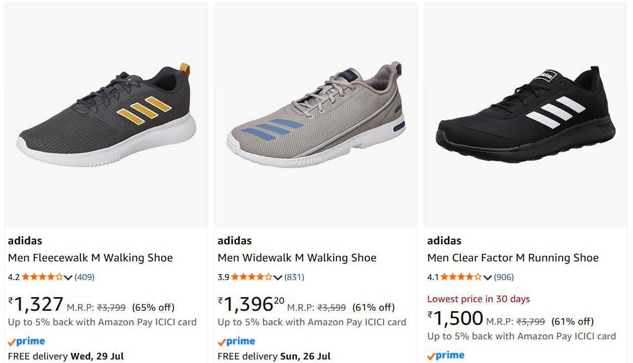 65 On Adidas Shoe