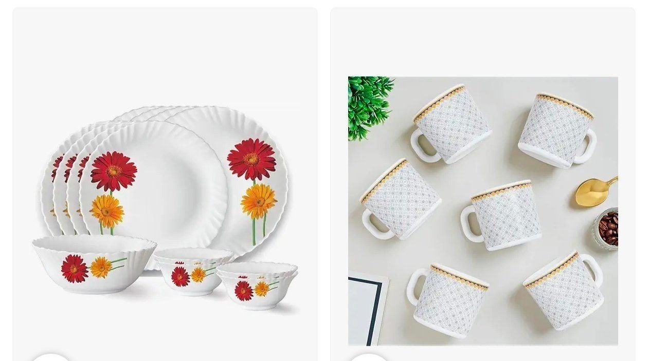 67 On Dinner Sets Larah By Borosil La Opala
