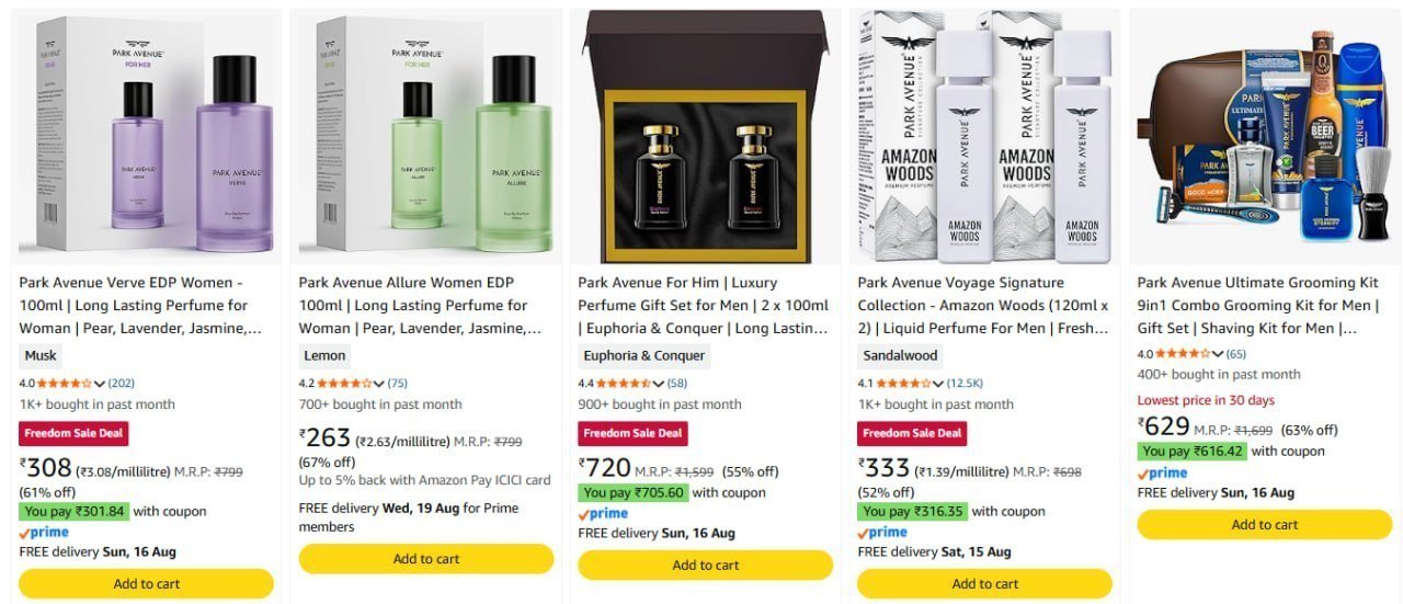 67 On Park Avenue Beauty Products