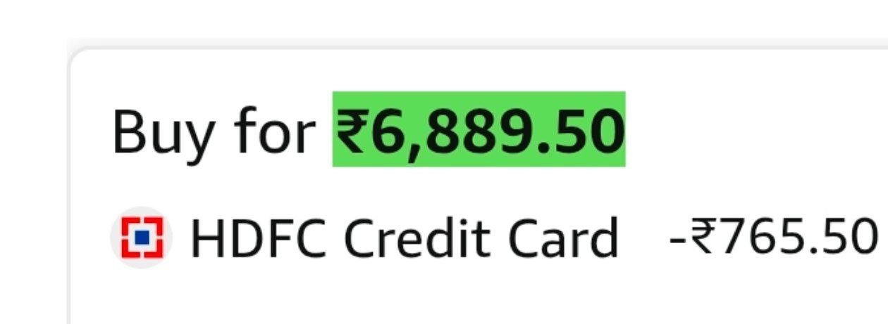 6889765 With Hdfc Cc