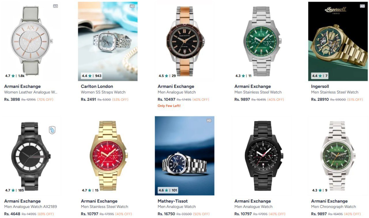 70 On Armani Watches