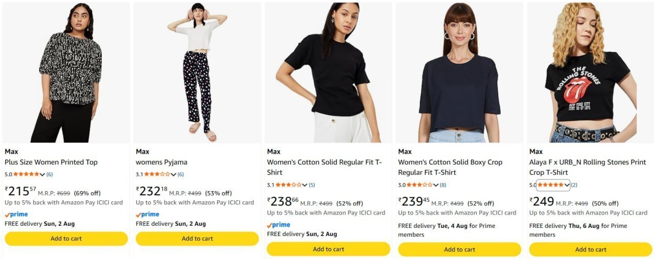 70 On Max Clothingwomen S Men S Girls Boys