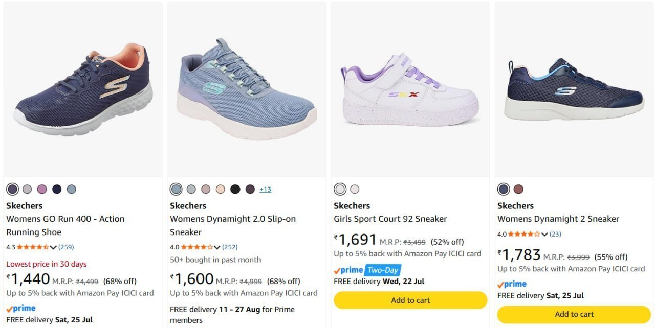 70 On Skechers Shoeswomen Men