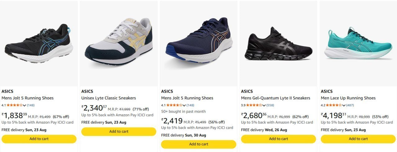 71 On Asics Shoes Men Women