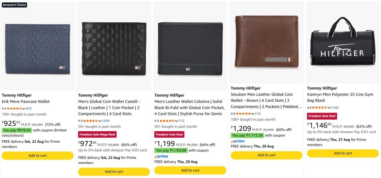 72 On Tommy Hilfiger Wallets Luggage