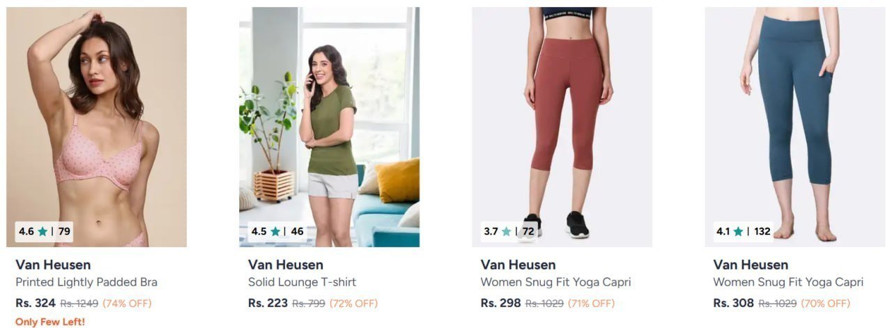 74 On Van Heusen Clothing Men Women