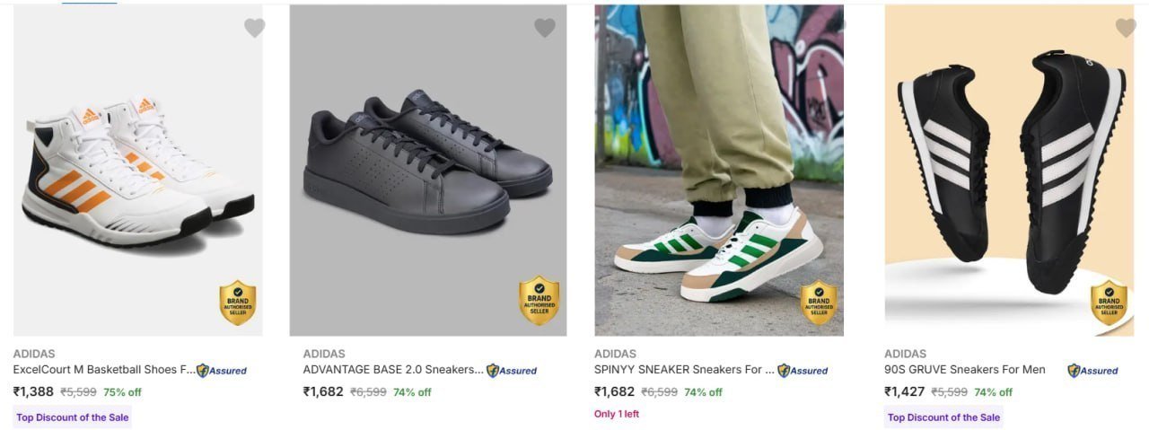 75 On Adidas Shoes