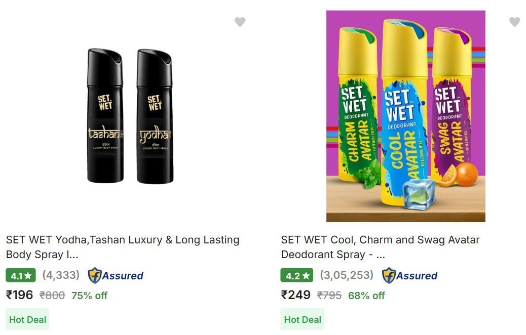 75 On Deodorants Combo Engage Set Wet Axe
