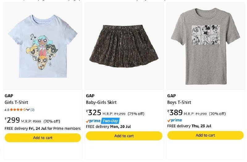 75 On Gap Clothing