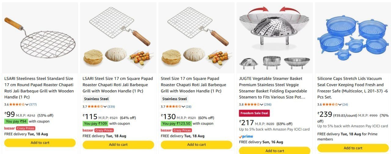 75 On Solimo Cookware
