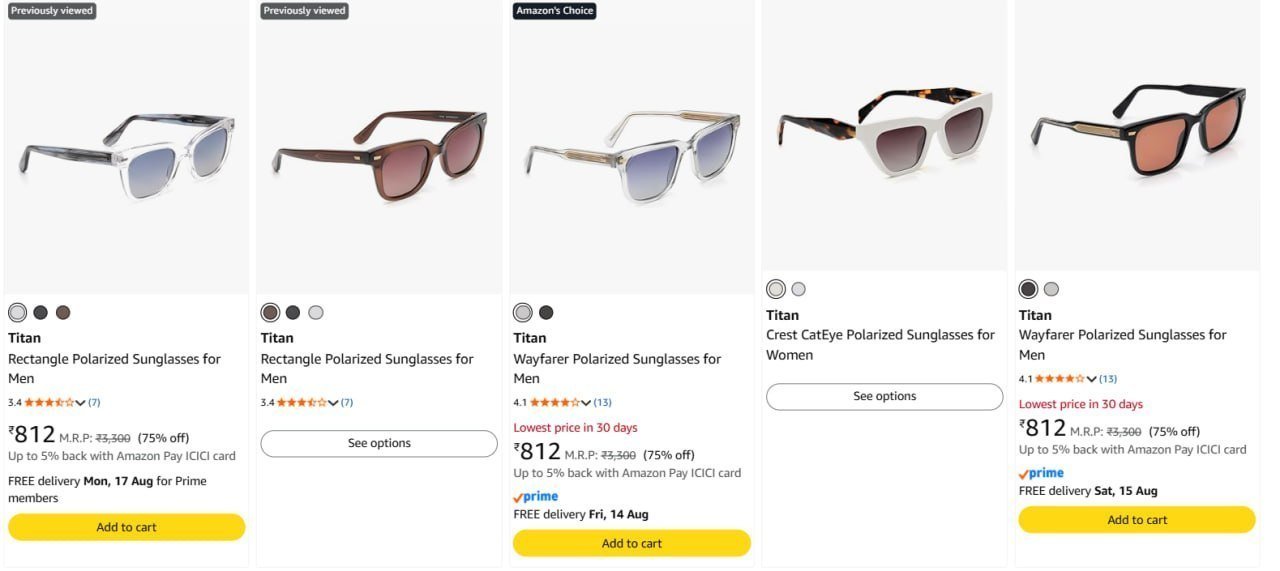 75 On Titan Polarized Sunglasses