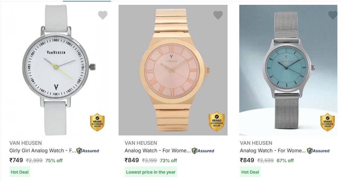 75 On Van Heusen Girls Watches