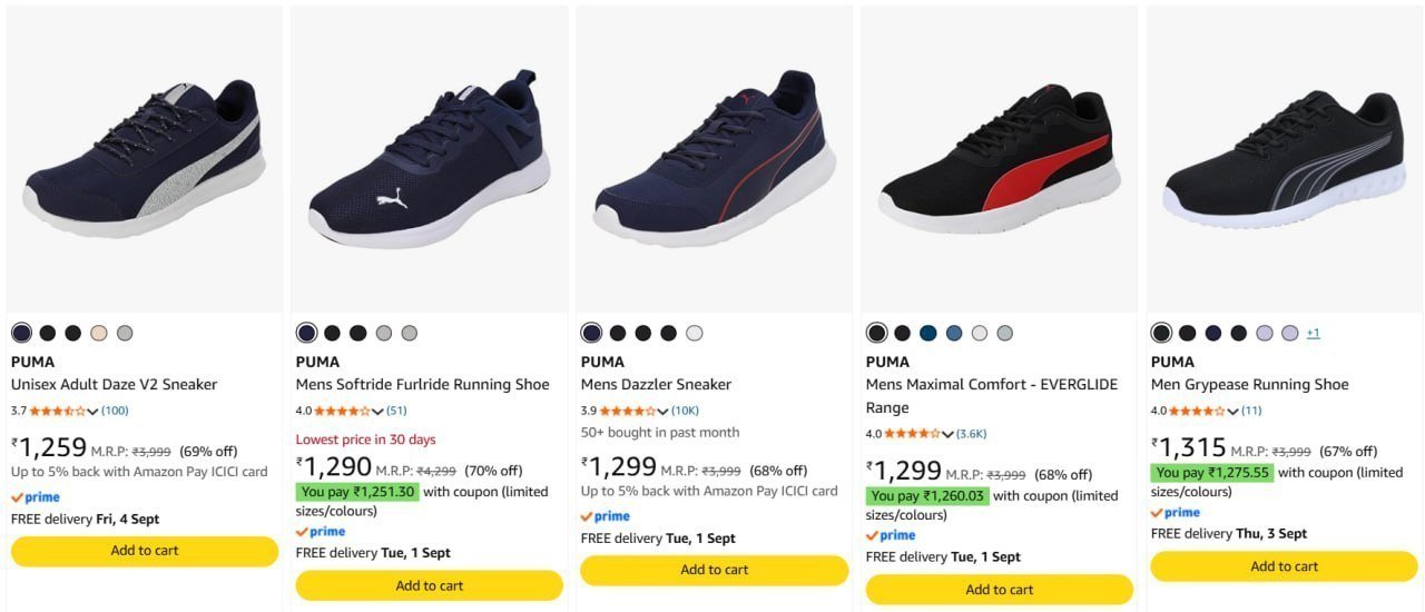 77 On Puma Shoes Men Women Girls Boys