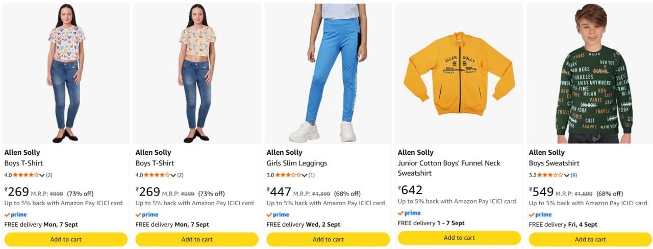 78 On Allen Solly Clothing
