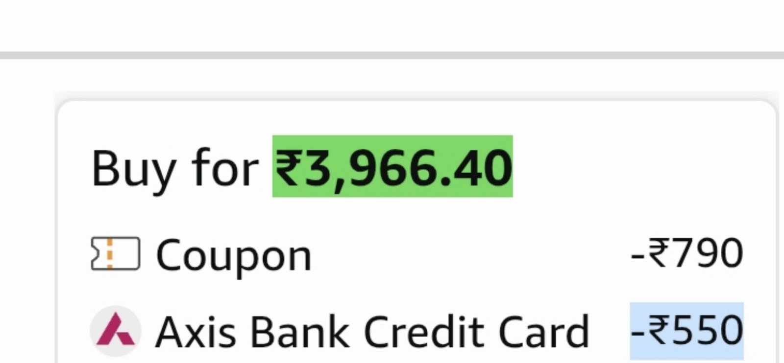 790 Coupon550 With Axis Bank Ccmore