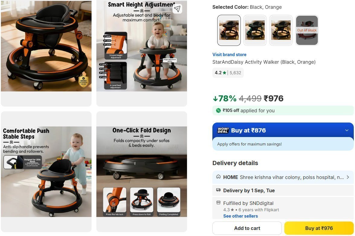 80 On Baby Walker Strollers More Staranddaisy Acti