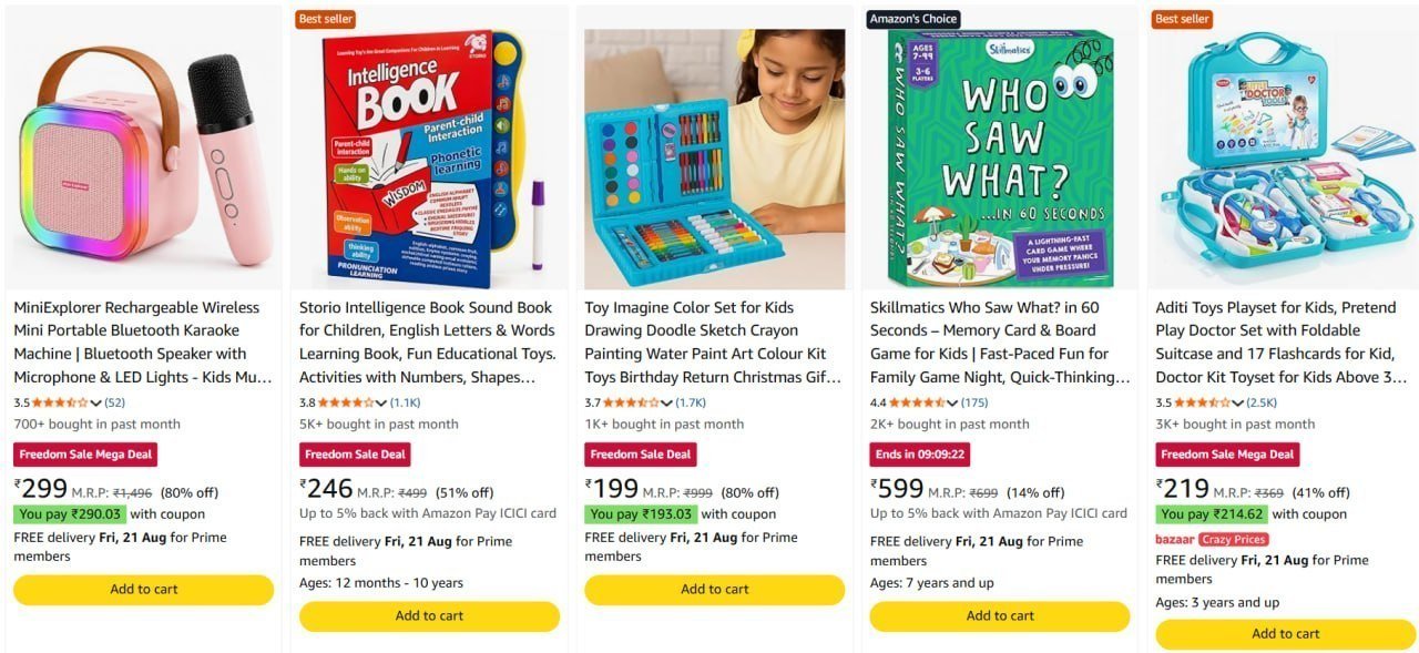 80 On Fun Learning Activity Toys Starts 199