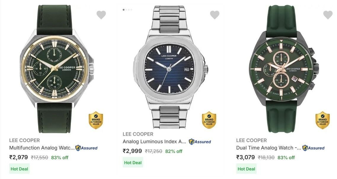 82 On Lee Copper Analog Watches