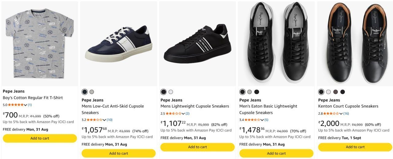 82 On Pepe Jeans Sneakers