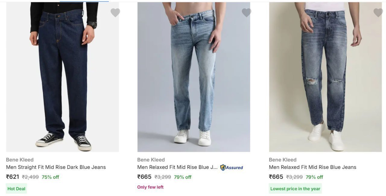 83 On Bene Kleed Men Jeans